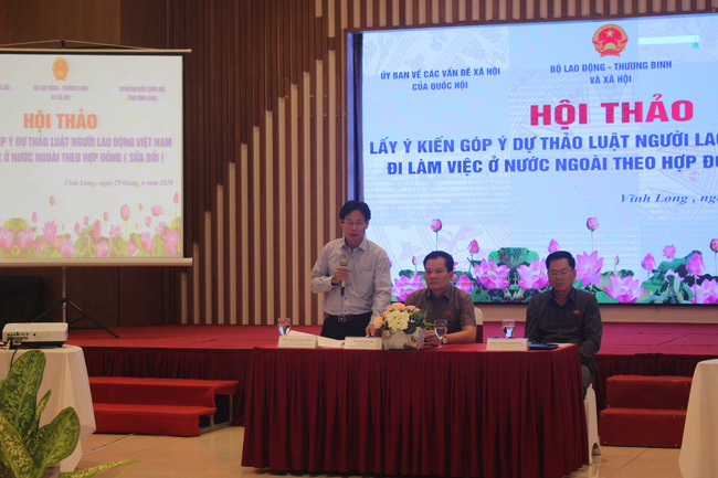 Lấy ý kiến xây dựng Dự thảo Luật Người lao động Việt Nam đi làm việc ở nước ngoài theo hợp đồng (sửa đổi)