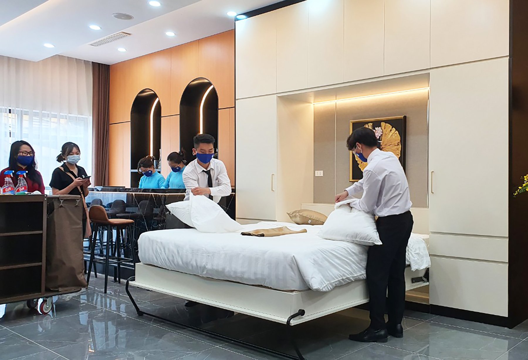ĐH Mở Hà Nội đầu tư phòng thực hành nghiệp vụ khách sạn thông minh 5 sao