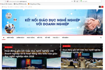 Ra mắt Trang thông tin điện tử Kết nối giáo dục nghề nghiệp với doanh nghiệp