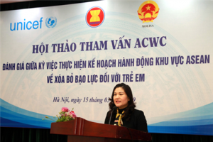 Hội thảo tham vấn và triển khai các hoạt động của Ủy ban Thúc đẩy và Bảo vệ quyền phụ nữ và trẻ em ASEAN năm 2019