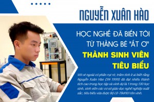 [E-Magazine]- Nguyễn Xuân Hào - Học nghề đã biến tôi từ thằng bé "ất ơ" thành sinh viên tiêu biểu