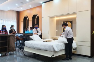 ĐH Mở Hà Nội đầu tư phòng thực hành nghiệp vụ khách sạn thông minh 5 sao