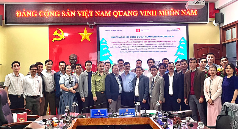 Mô hình Nông lâm bền vững tăng cường khả năng thích ứng với biến đổi khí hậu tại Quảng Ngãi