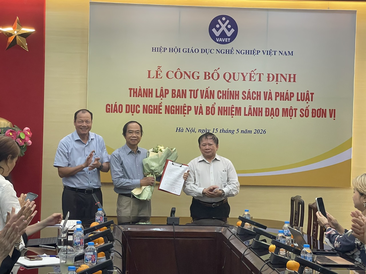 VAVET thành lập Ban Tư vấn Chính sách và Pháp luật GDNN và bổ nhiệm lãnh đạo các đơn vị trực thuộc