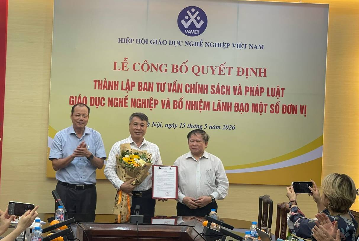 VAVET thành lập Ban Tư vấn Chính sách và Pháp luật GDNN và bổ nhiệm lãnh đạo các đơn vị trực thuộc