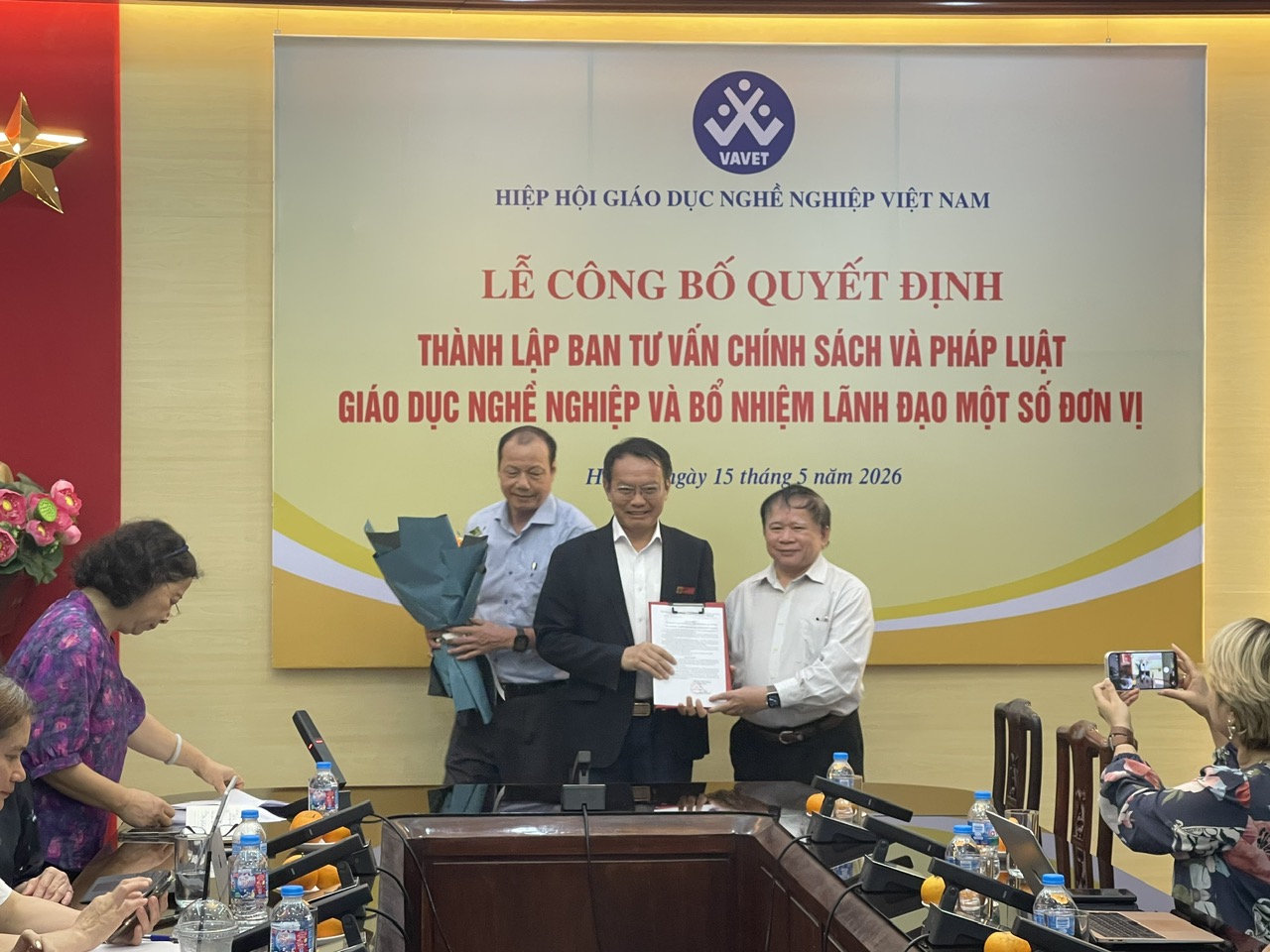 VAVET thành lập Ban Tư vấn Chính sách và Pháp luật GDNN và bổ nhiệm lãnh đạo các đơn vị trực thuộc