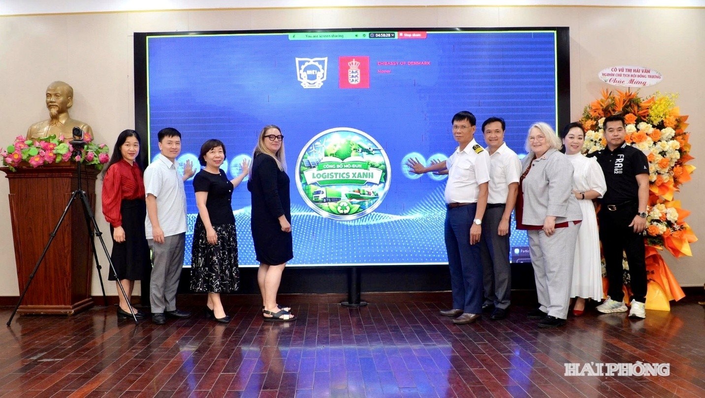 Trường CĐ Hàng Hải và Đường Thuỷ I và ĐSQ Đan Mạch công bố modun "Logistics xanh"